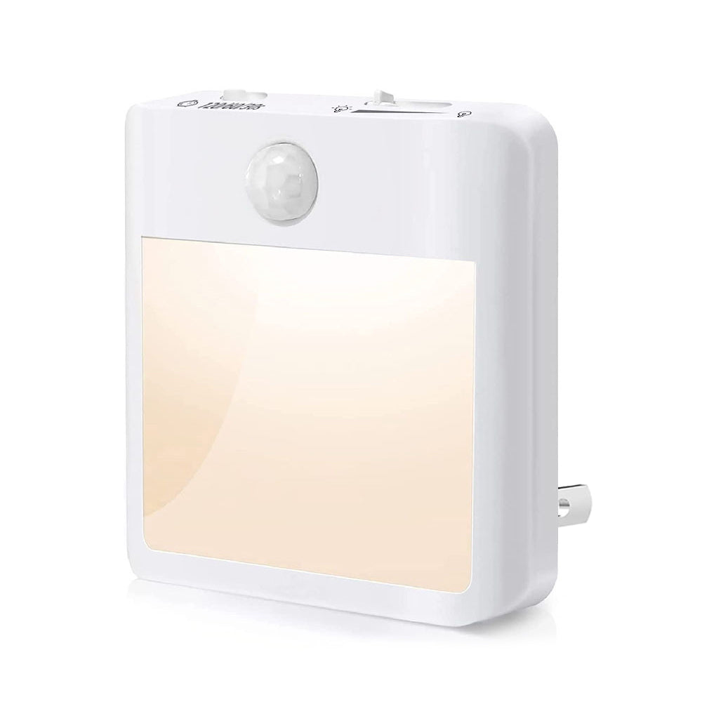 Plug in LED Motion Sensor Night Lights for Kids Bedroom Auto Dusk to Dawn Sensor Dimmable Wireless Cabinet Lamp Decor