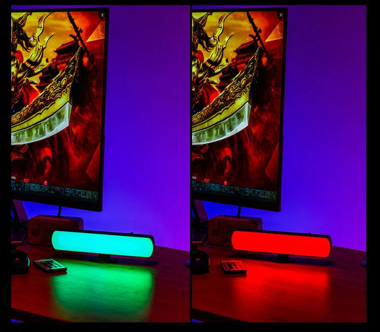 LED night light bar decoration light strip RGB with remote control desktop light remote control light strip TV game bedroom deco