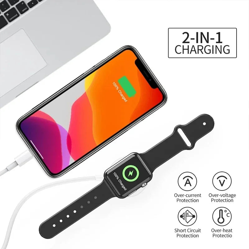 Cable For Apple iWatch Wireless , Charging For iPhone USB Lightning