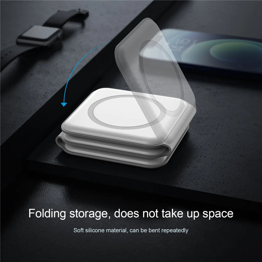 100W 3 in 1 Magnetic Wireless Charger Pad Stand for iPhone , Airpods  ,Watch