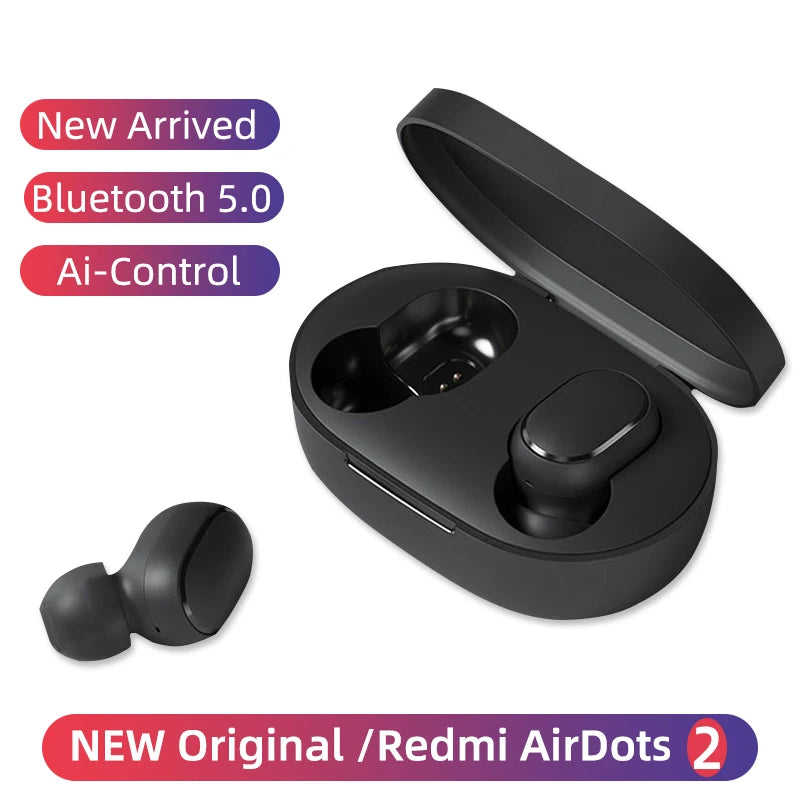 New Xiaomi Redmi Airdots 2 Wireless Bluetooth Headset with Mic Earbuds Airdots 2 Fone Bluetooth Earphones Wireless Headphones