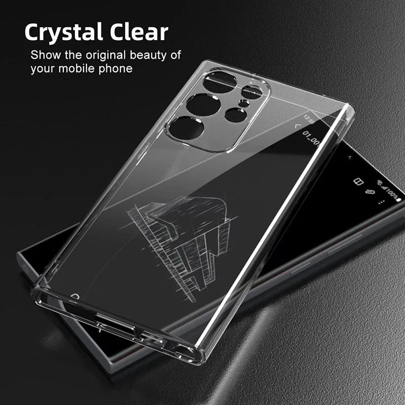 Soft Silicone Clear Phone Case For Samsung A53 A13 A52 A12 A54 A23 A32 A55 A52S S24 S22 S21 S23 Ultra S20 FE Galaxy Note 20Ultra